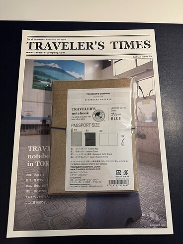 Beden Travelers factory starbucks reserve notebook