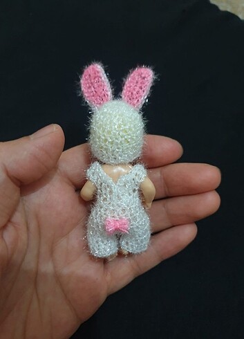  Beden Tavşan kostümü minik bebek barbie urunleri
