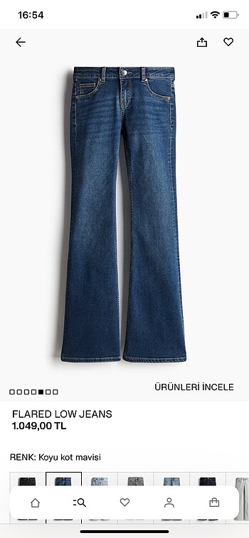 H&M low flared jean