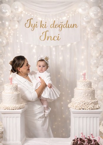 Düğmeli Beyaz Mini ceket elbise - Görsel 6