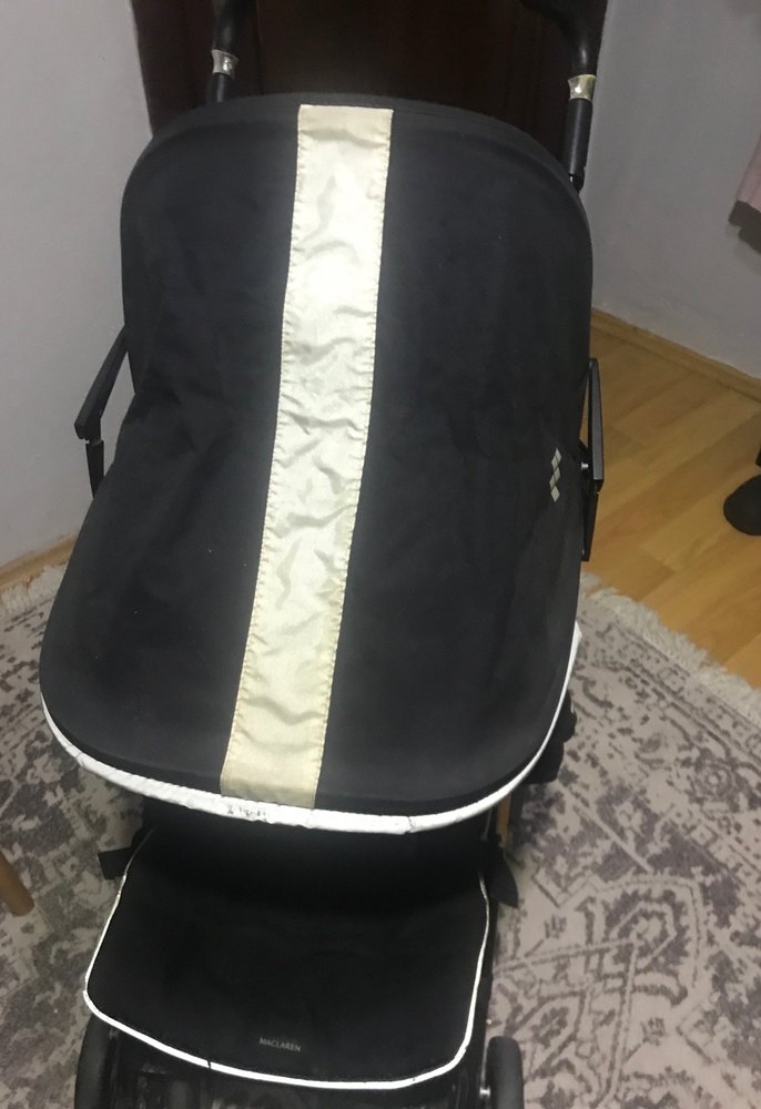 Siyah Maclaren Bebek Arabası - Görsel 2