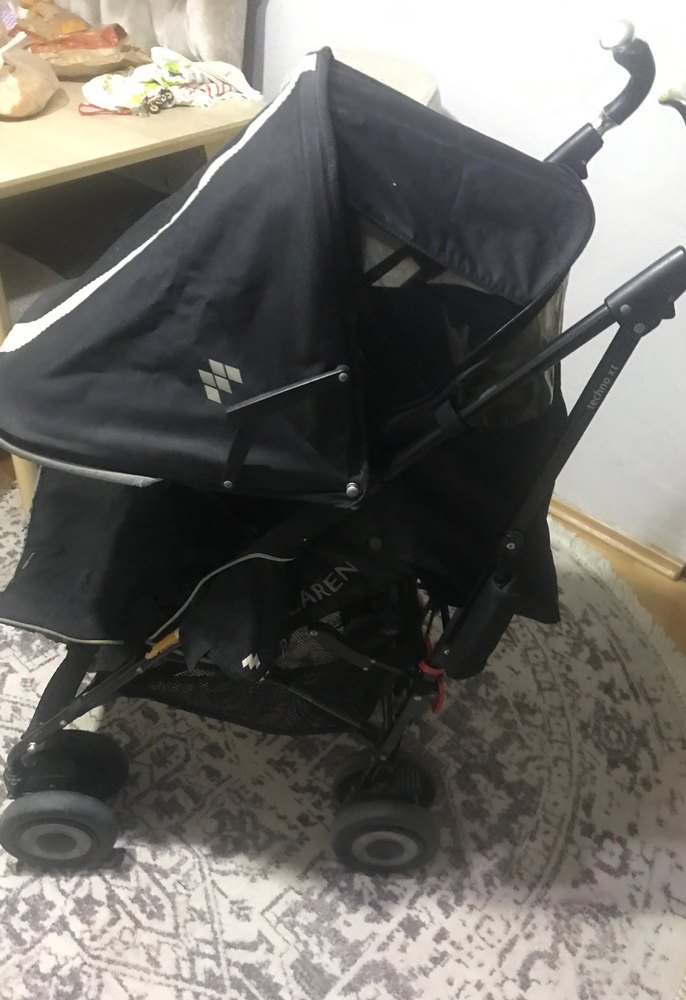 Siyah Maclaren Bebek Arabası - Görsel 3