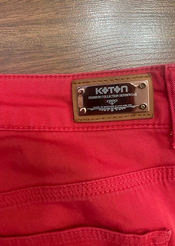 Kadın Kırmızı  Pantolon - Görsel 2
