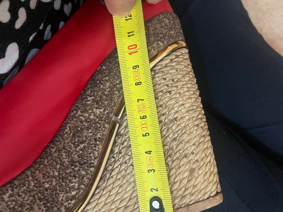 Klasik Kırmızı Rugan Dolgu Topuklu Stiletto - Görsel 5