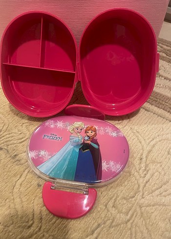 Pembe Renkte Frozen Beslenme Çantası - Görsel 3