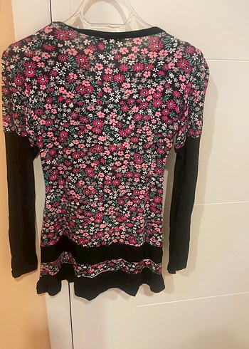 Çiçek desenli bluz tunik - Görsel 4