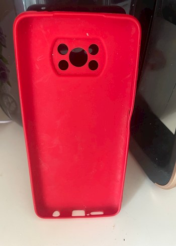 Xiaomi Poco X3 kırmızı telefon kılıfı - Görsel 2