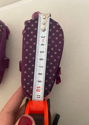 Mor Fırfırlı Kız Babet Ayakkabı - Görsel 4