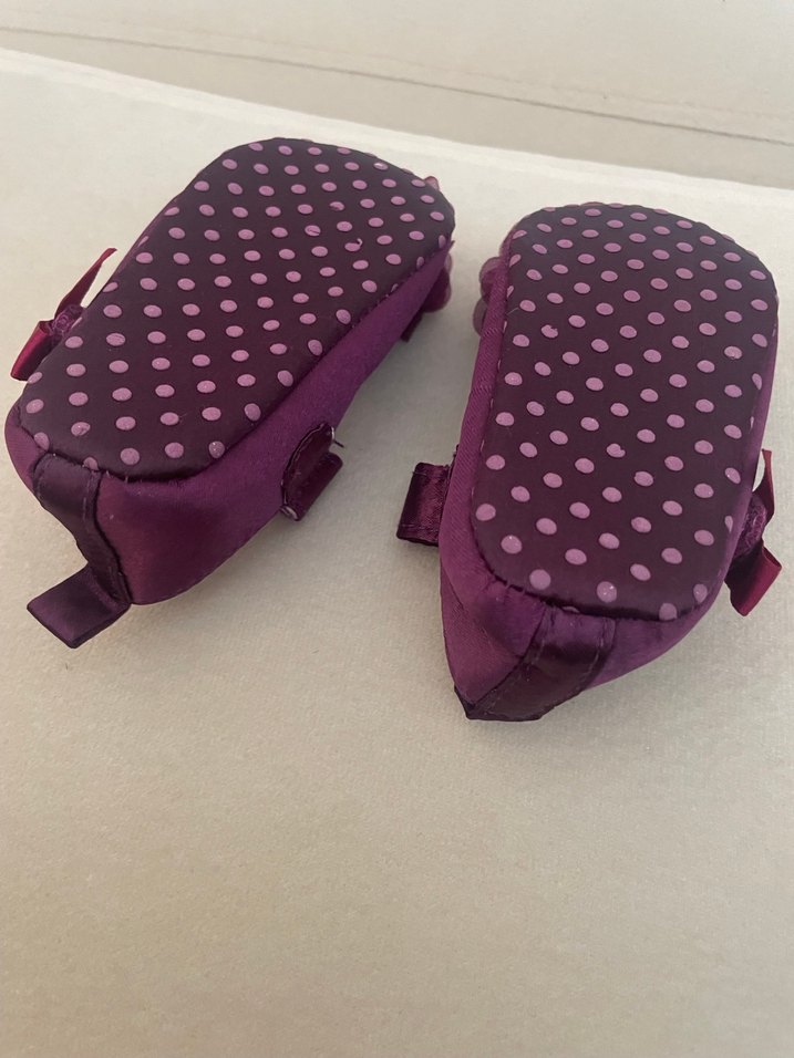 Mor Fırfırlı Kız Babet Ayakkabı - Görsel 3