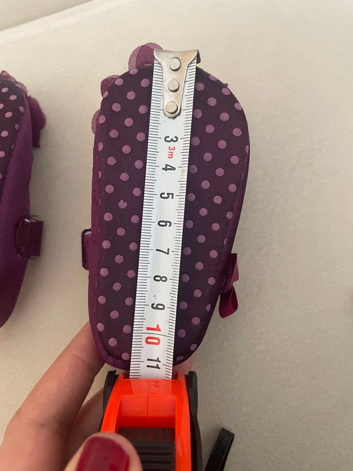 Mor Fırfırlı Kız Babet Ayakkabı - Görsel 4