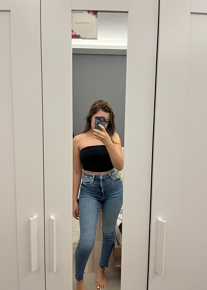 H&M Likralı skinny jean - Görsel 2