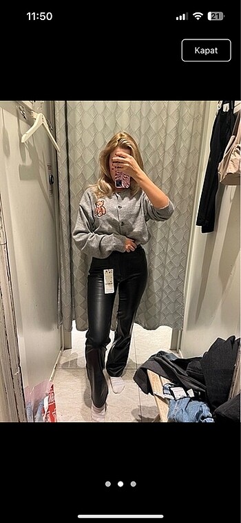 Bershka Ayıcık desen hırka