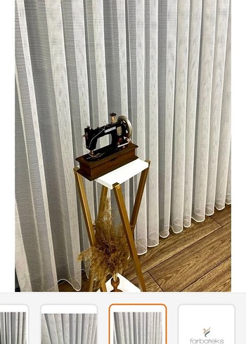 2 adet file tül perde - Görsel 2