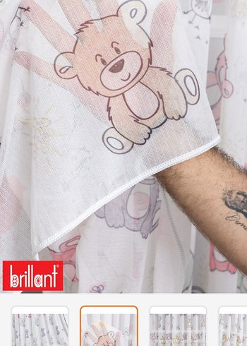 çocuk odası tül - Görsel 2