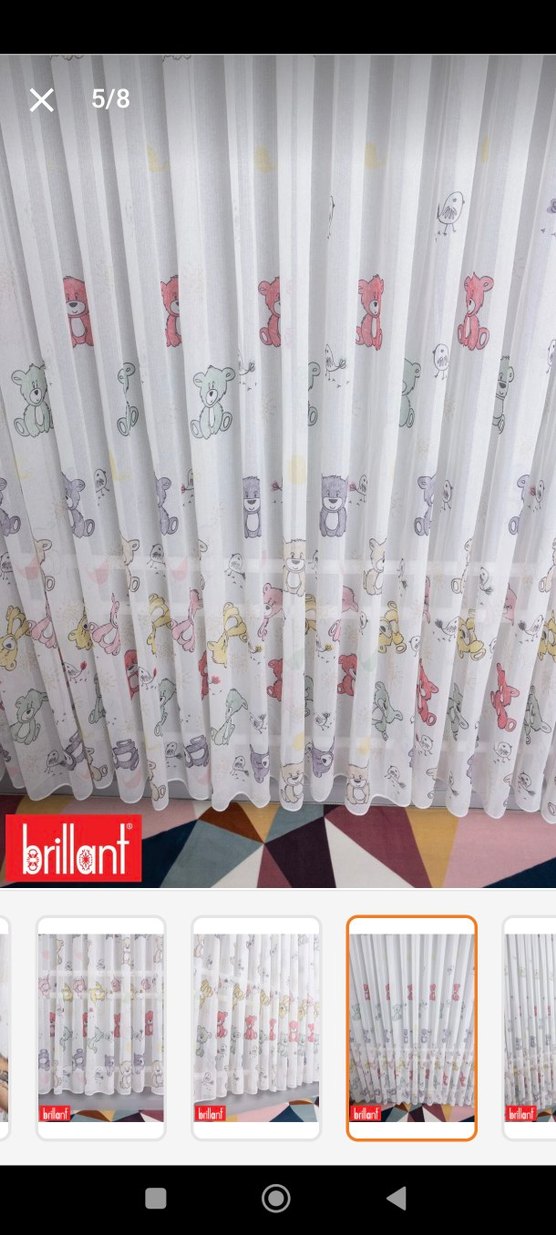 çocuk odası tül - Görsel 5