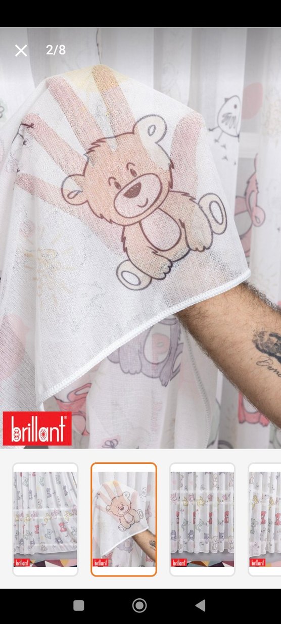 çocuk odası tül - Görsel 2