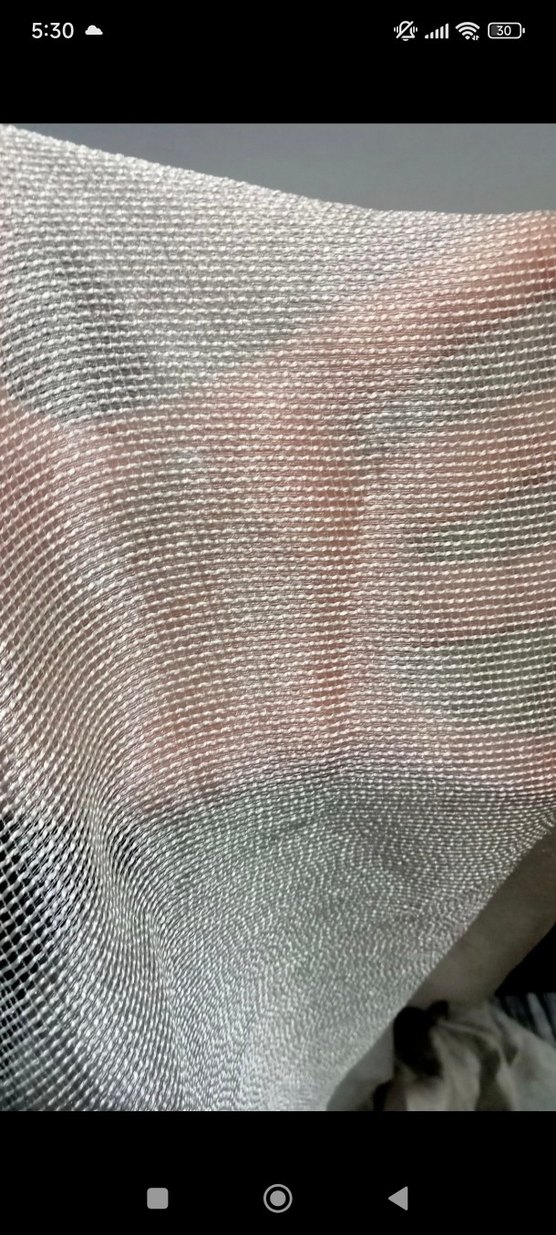 bej renk tül perde - Görsel 3