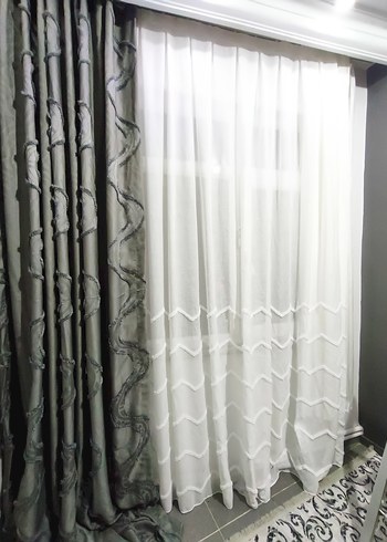 keten karatma perde - Görsel 4