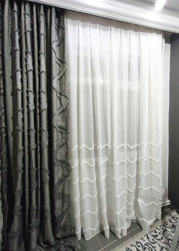 keten karatma perde - Görsel 5