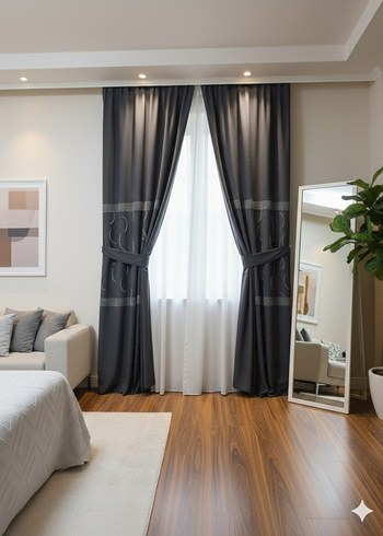 4 Adet keten fon perde - Görsel 2