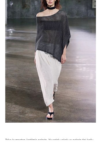 ZARA KADIN METALİK İPLİKLİ TRİKO PELERİN