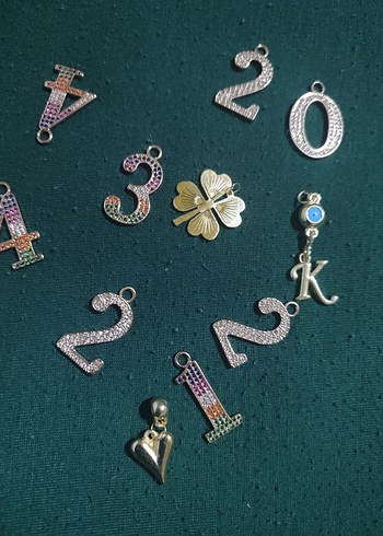 Renkli Payetli Kadın Charm Sayı 4 fiyatı tek ürün içindir - Görsel 8