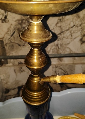 Beden mavi Renk Parlak Mavi Dekoratif Vazo
