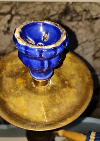 Beden Parlak Mavi Dekoratif Vazo