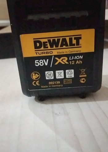  Beden DEWALT 58V Li-Ion Turbo Batarya