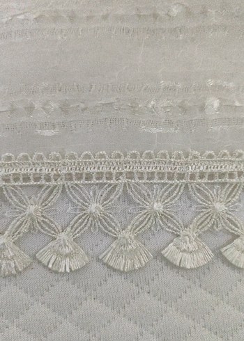 işlemeli beyaz tül örtü - Görsel 7