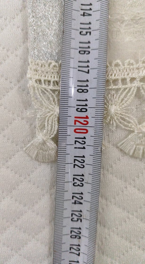 işlemeli beyaz tül örtü - Görsel 4