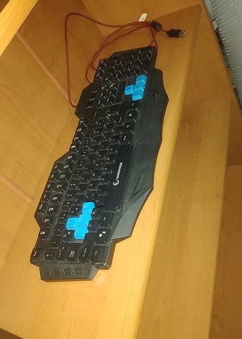 Mavi Detaylı Kablolu  Klavye - Görsel 6