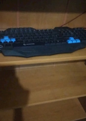 Mavi Detaylı Kablolu  Klavye - Görsel 5