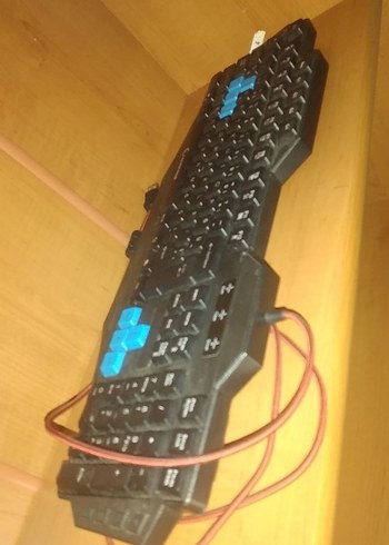 Mavi Detaylı Kablolu  Klavye - Görsel 14