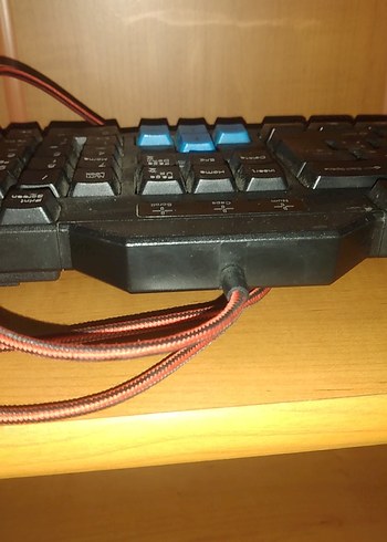 Mavi Detaylı Kablolu  Klavye - Görsel 13