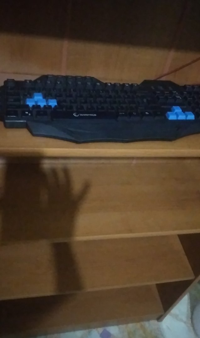 Mavi Detaylı Kablolu  Klavye - Görsel 4