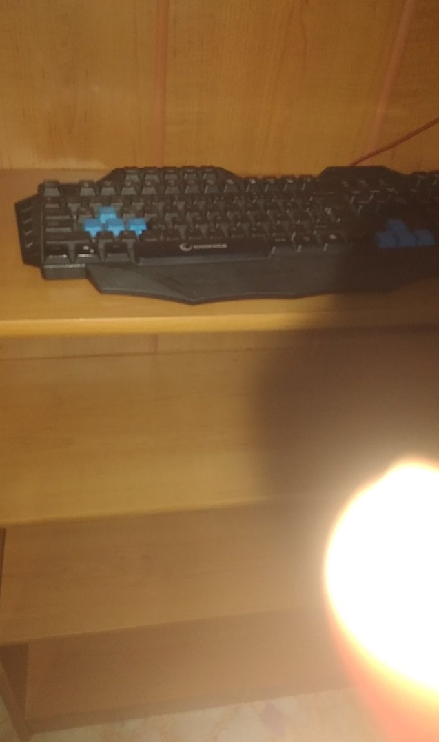 Mavi Detaylı Kablolu  Klavye - Görsel 3