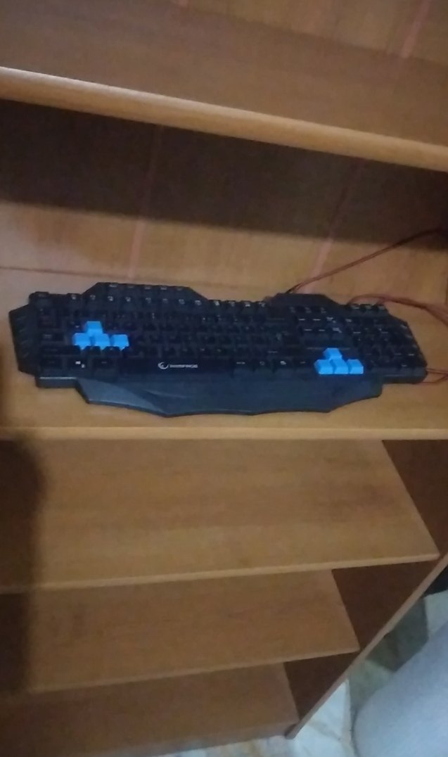 Mavi Detaylı Kablolu  Klavye - Görsel 2