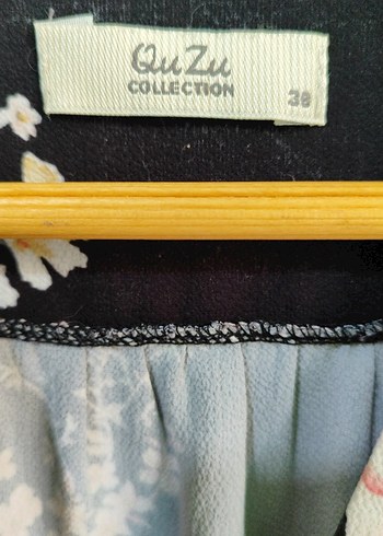 Kadın Siyah Çiçekli Uzun Bohem Elbise - Görsel 4