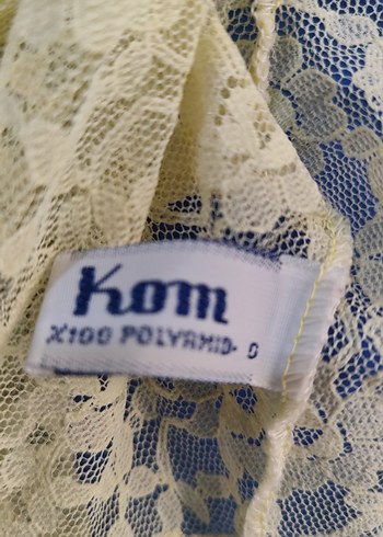 Vintage Bohem Uzun sarı Dantel Sabahlık - Görsel 12