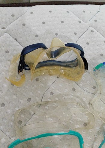 Şeffaf Mini Renkli Yüzme Gözlükleri ve Dalış Seti - Görsel 7