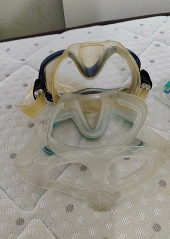 Şeffaf Mini Renkli Yüzme Gözlükleri ve Dalış Seti - Görsel 8