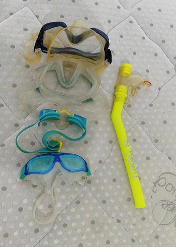 Şeffaf Mini Renkli Yüzme Gözlükleri ve Dalış Seti - Görsel 10