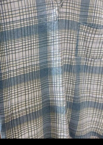 Turkuaz Gri Kareli Kısa Kollu Polo Tişört - Görsel 8