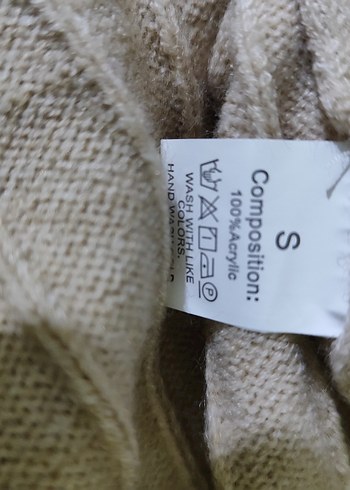 Bej Örgü Kadın Triko Elbise - Görsel 5