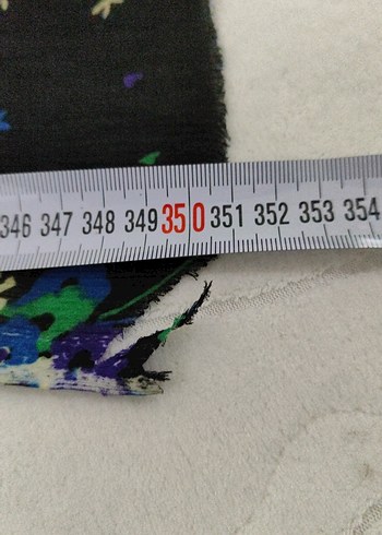 Desenli Uzun parça kumaş - Görsel 4