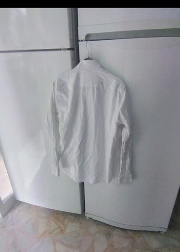 Erkek Beyaz Regular Fit Gömlek - Görsel 3