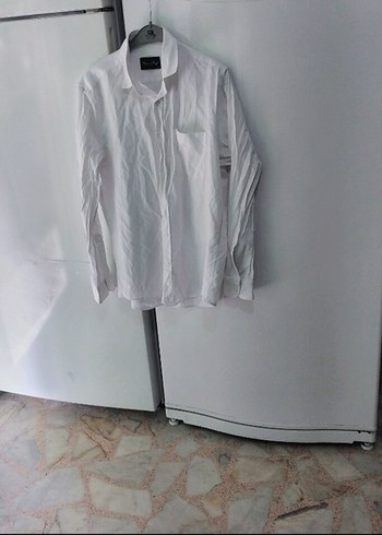 Erkek Beyaz Regular Fit Gömlek - Görsel 11