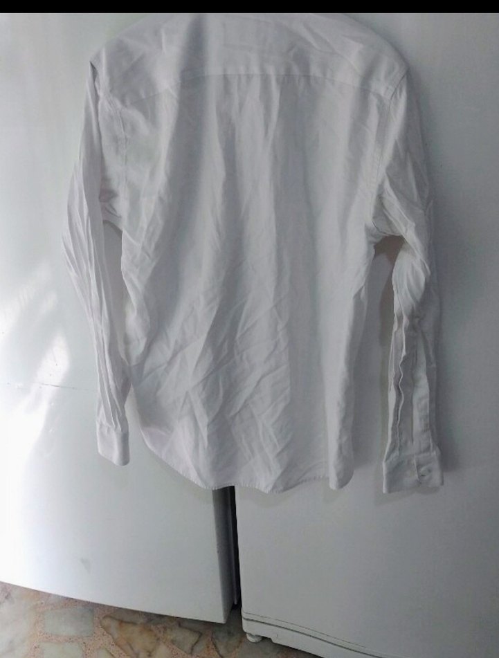 Erkek Beyaz  Regular Fit Gömlek - Görsel 5