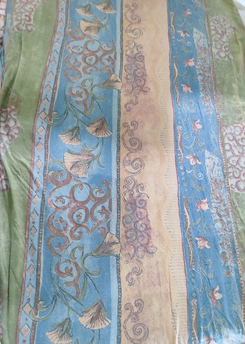 Pastel Çok Renkli Batik Desenli yorgan yüzü - Görsel 7